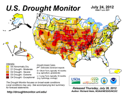 drought map july 2012