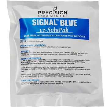 Precision Laboratories - Signal Blue EZ SoluPak Spray Pattern Indicator